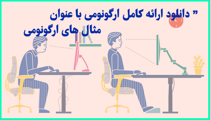 خرید و دانلود ارائه کامل ارگونومی با عنوان مثال های ارگونومی