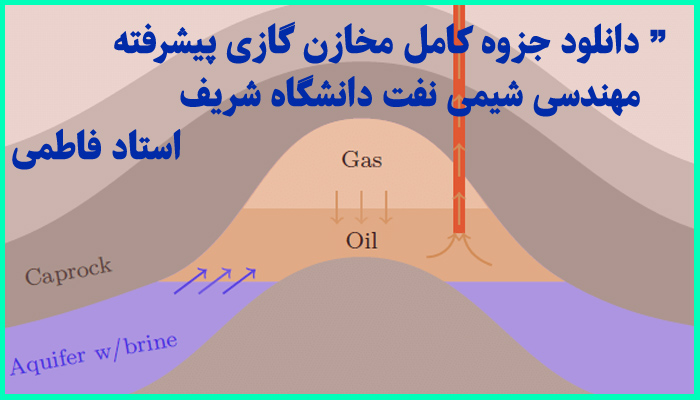 خرید و دانلود جزوه کامل مخازن گازی پیشرفته مهندسی شیمی نفت دانشگاه شریف استاد فاطمی