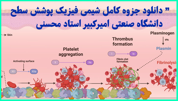 خرید و دانلود جزوه کامل درس شیمی فیزیک پوشش های سطح (محمل) دانشگاه امیرکبیر استاد محسنی